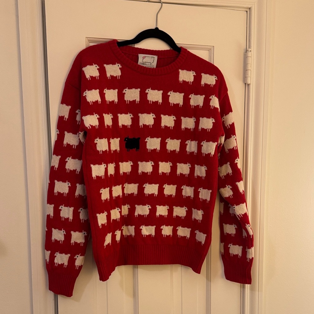 Iconic Rowing Blazers x Warm & Wonderful Diana Wool Sheep Sweater - Size Large